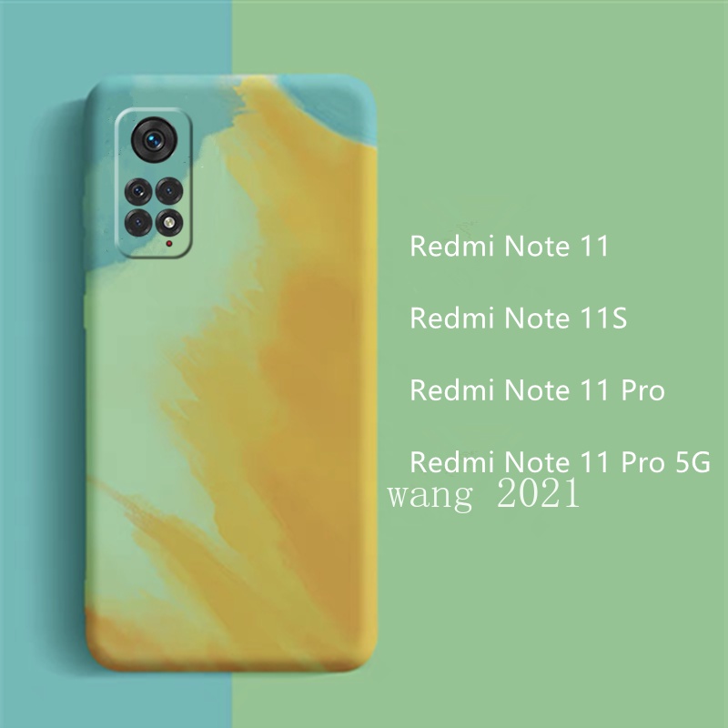 Ốp Điện Thoại Silicone Mềm Màu Nước Chống Rơi Cho Xiaomi Redmi Note 11 / 11S / 11Pro 5G 4G