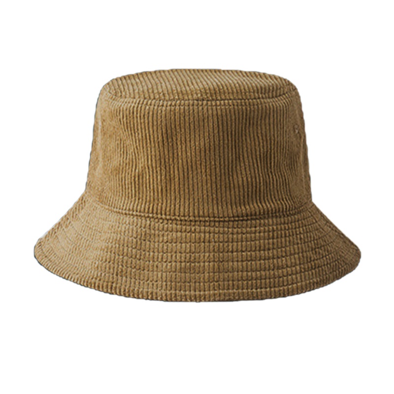 Nón Bucket Vải Nhung Kẻ Sọc Màu Sắc Thời Trang Mùa Đông Cho Nam Và Nữ