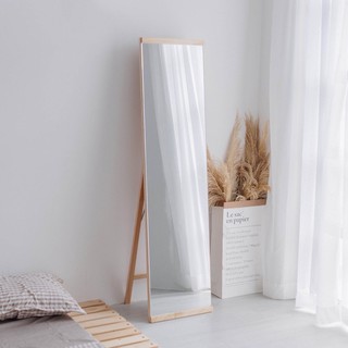 gương đứng gương soi toàn thân tràn viền khung gỗ màu tự nhiên