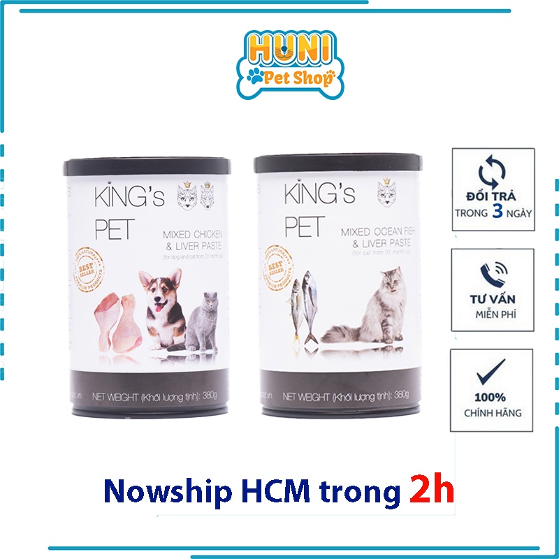 Pate Hỗn Hợp Hoàn Chỉnh King's Pet Dành Cho Thú Cưng - sốt cho chó King Huni petshop