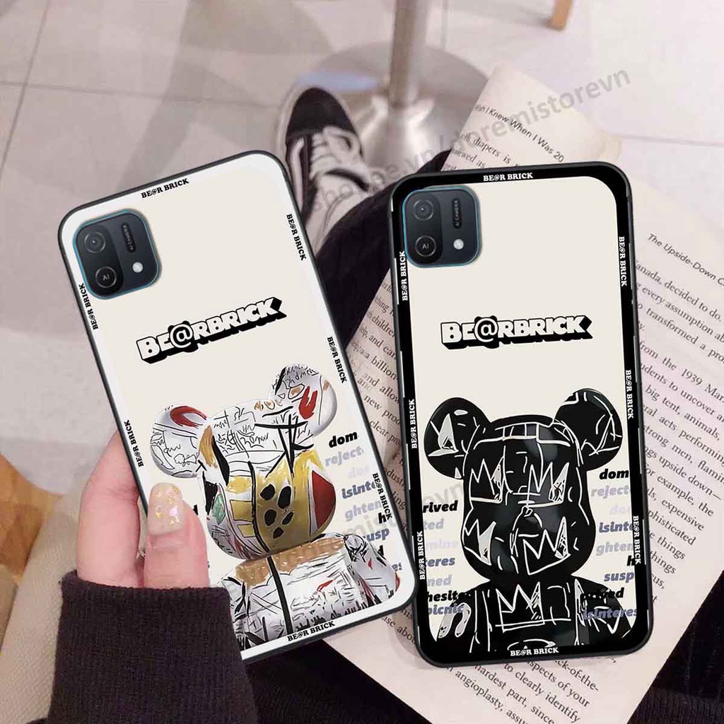 Ốp Oppo A16k thể thao, bear brick, ốp lưng dẻo thời trang bền đẹp