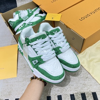 GIÀY LV WHITE BLUE LAI AU SC [ Full Box + Free Ship ]