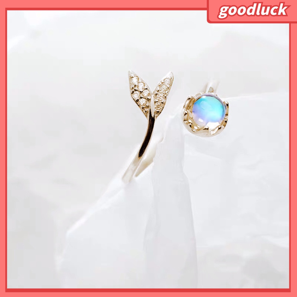 Goodluck| Nhẫn Hở Chống Gỉ Hình Đuôi Cá Sáng Tạo Thời Trang Cho Nữ
