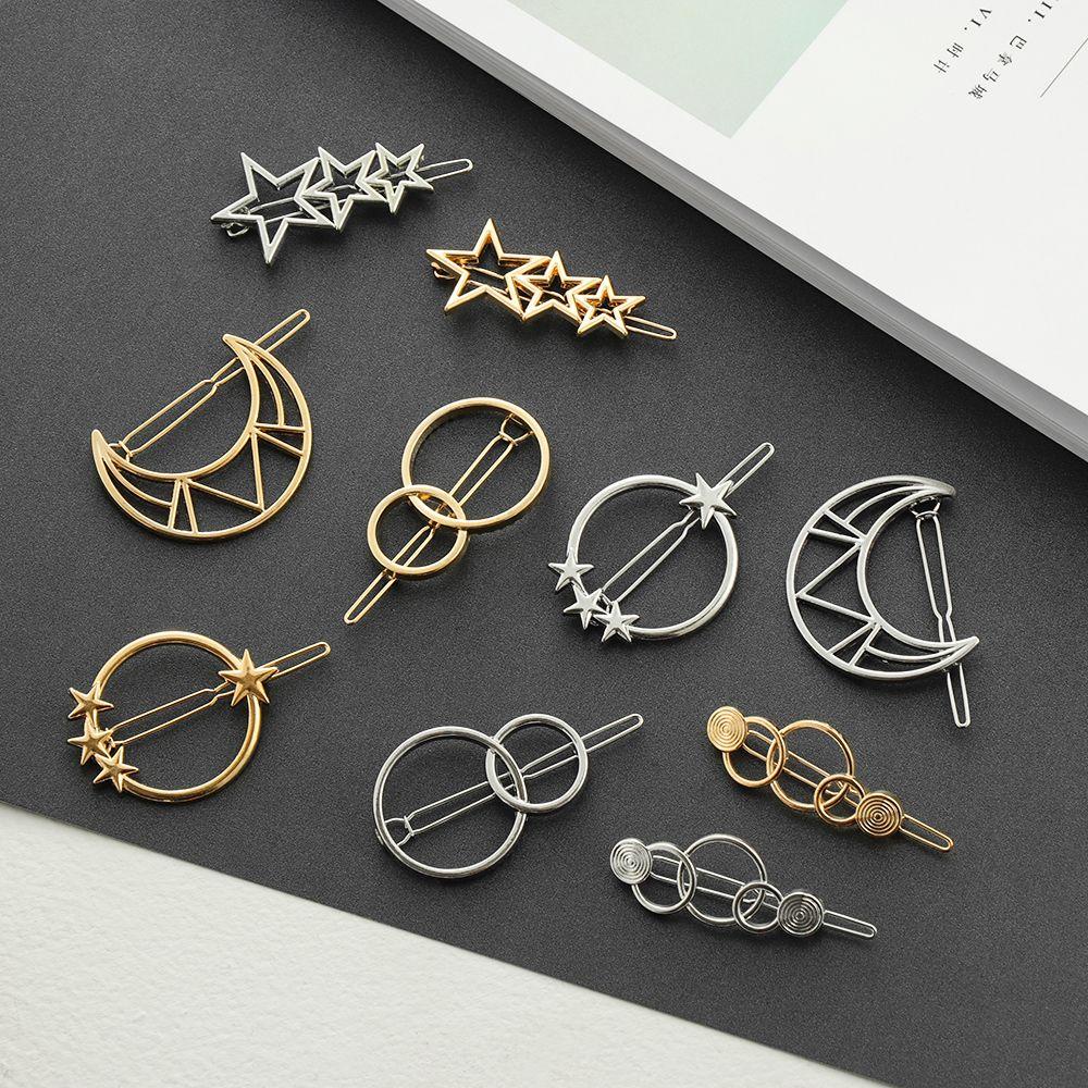 Kẹp Tóc Bằng Hợp Kim Thiết Kế Hình Học Thời Trang Dành Cho Nữ