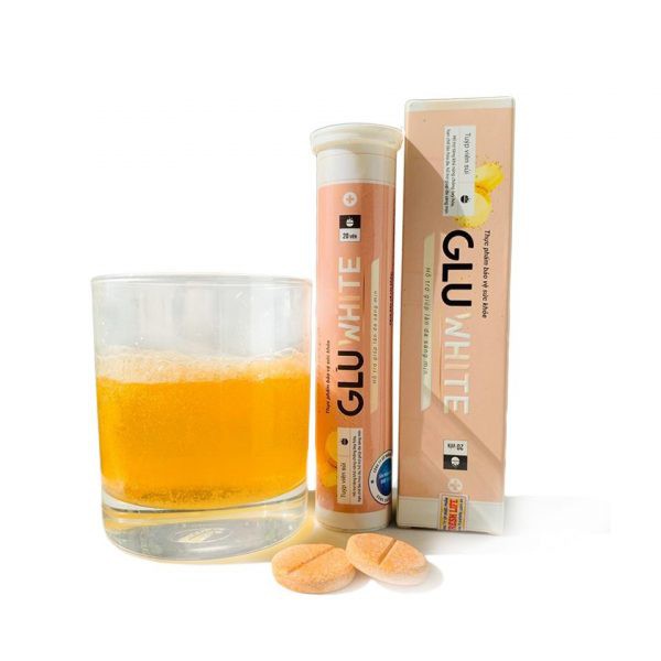 Viên sủi trắng da Gluwhite cho làn da trắng hoàn hảo Hộp 20 viên | BigBuy360 - bigbuy360.vn