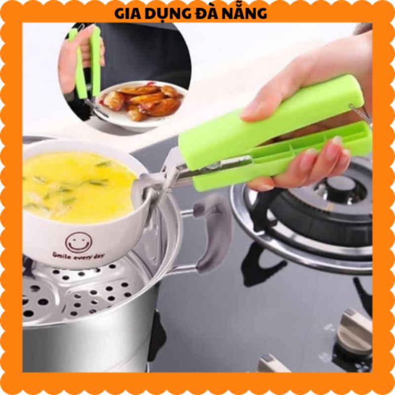 Dụng cụ gắp nóng .Kẹp bát đĩa chống nóng inox bê nồi niêu xoong chảo cách nhiệt