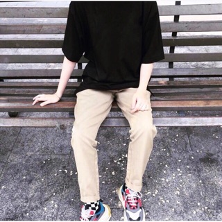 ÁO TEE OVERSIZED BASIC TRẮNG ĐEN UNISEX