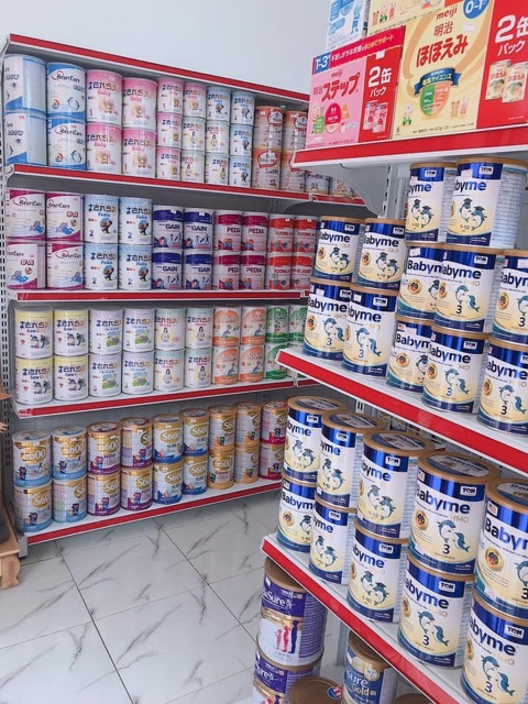 Kệ sắt để bỉm sữa giá rẻ Cao 1m8 dài 90cm 5 tầng