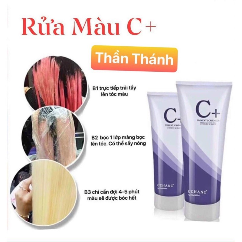 KEM NÂNG NỀN TẨY TÓC CCHANC C+ - BÓC ĐEN BÓC ĐỎ