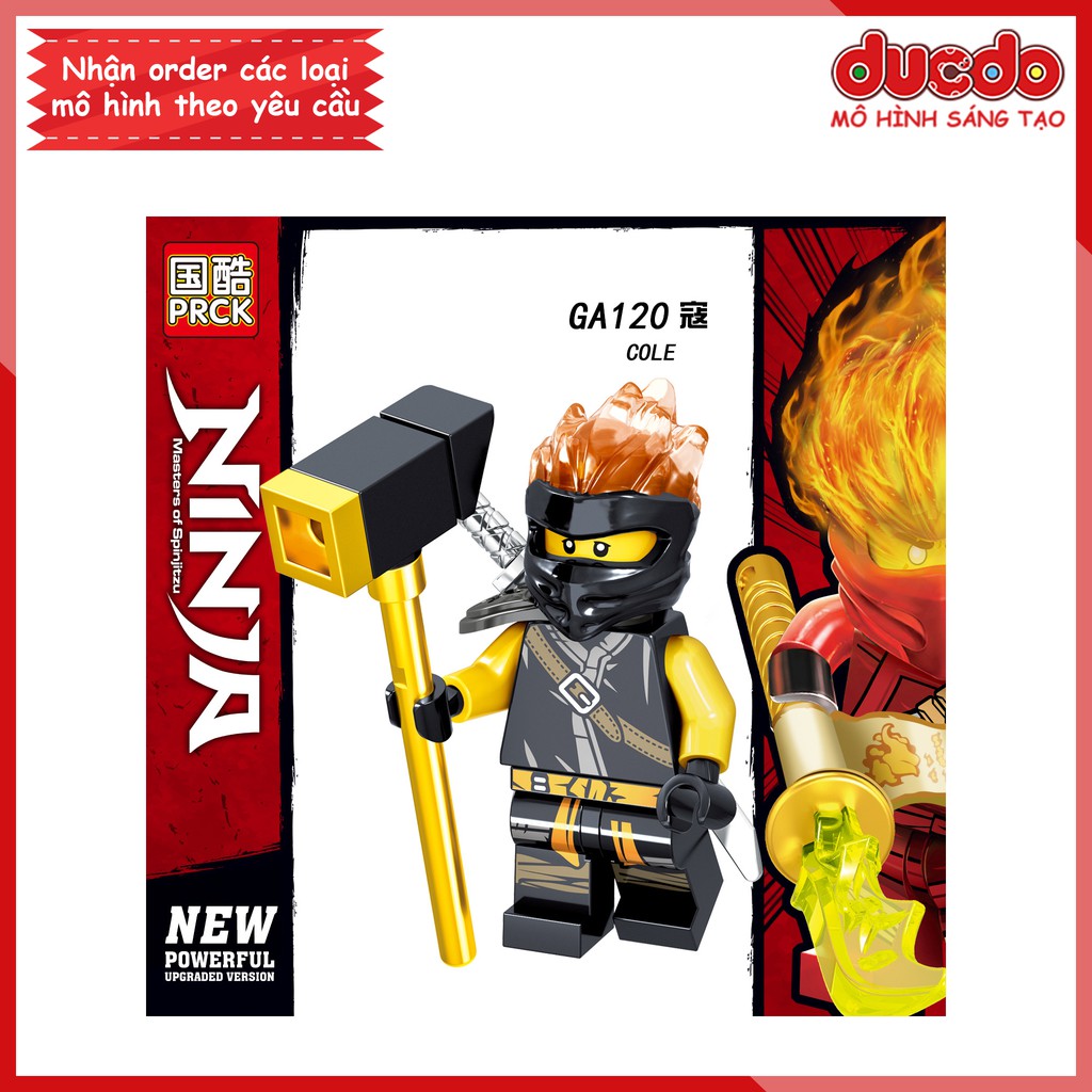 Minifigures các nhân vật Ninjago tuyệt đẹp - Đồ chơi Lắp ghép Xếp hình Mini Mô hình Ninja LeLe GA115-122