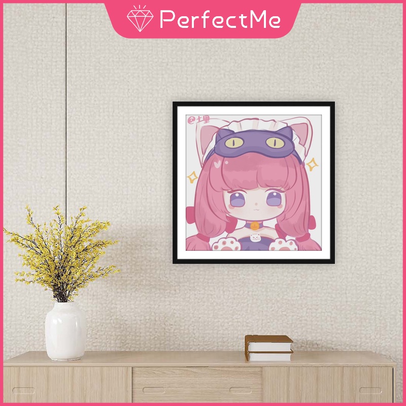 Bộ tranh đính đá 5D họa tiết nhân vật hoạt hình King of Glory độc đáo kích thước 30x30cm