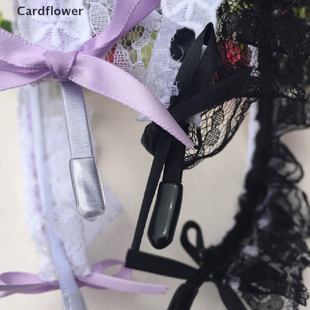 &lt; Cardflower &gt; Băng Đô Nơ Ren Hóa Trang Lolita Nhật Bản Nhiều Màu Sắc Retro Hầu Gái Đa Dạng Giảm Giá