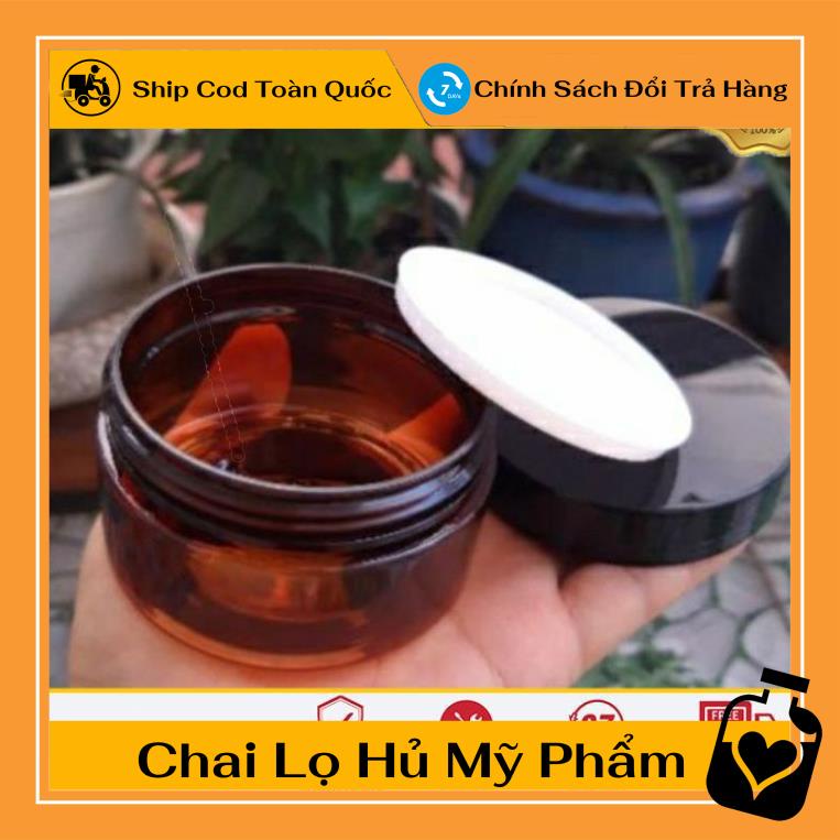 Hủ Đựng Kem ❤ TOP GIÁ RẺ ❤ Hũ nhựa pet 100g đựng mỹ phẩm, thực phẩm, đồ khô, ngũ cốc