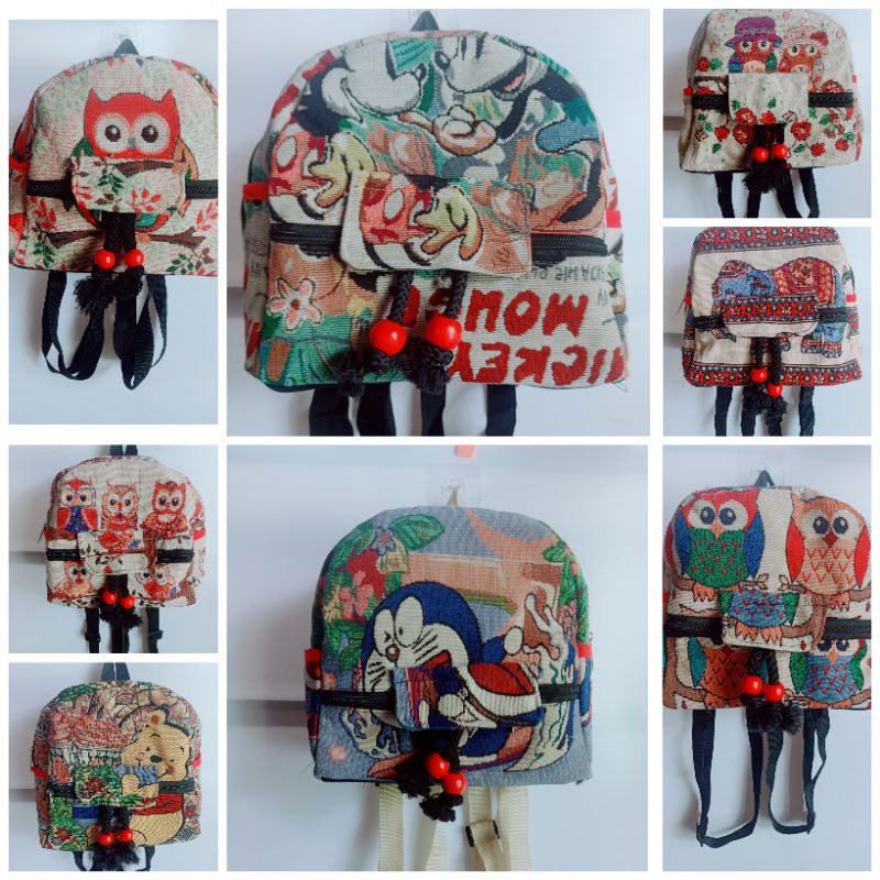 Balo thổ cẩm mini 4 mẫu cực xinh