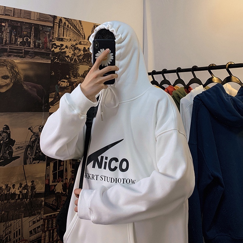 Áo khoác hoodie cặp đôi unisex nam nữ local brand hàn quốc NICO nỉ ngoại bông dày ulzzang cute zip chống nắng