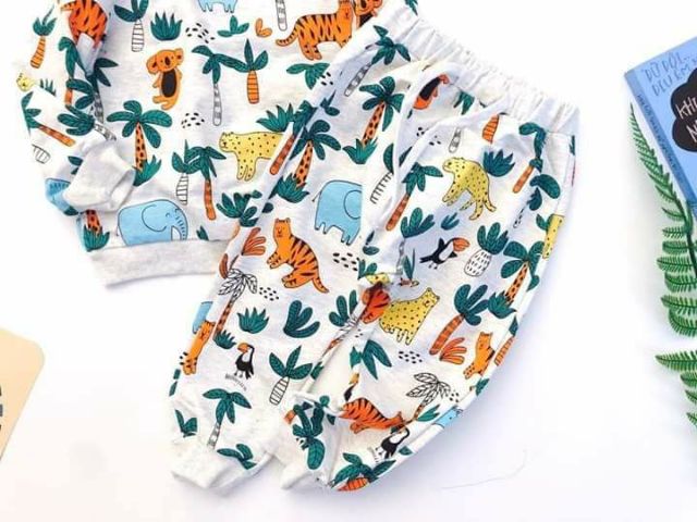 Bộ nỉ Next muông thú cho bé trai