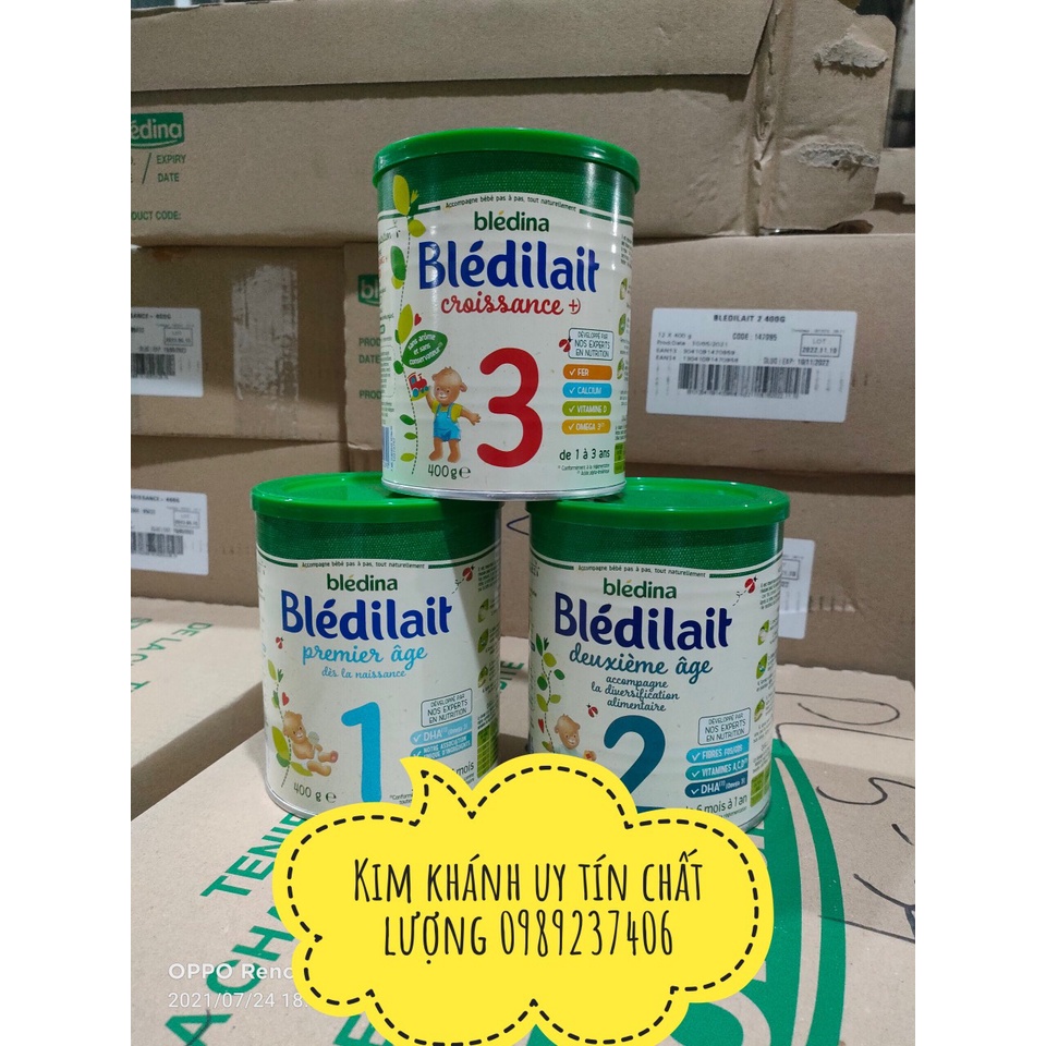 Sữa bột Bledilait Số 1,số 2,số 3,loại 400g,900g.