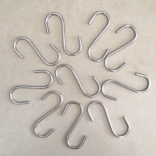 Combo 10 móc chữ S inox 201