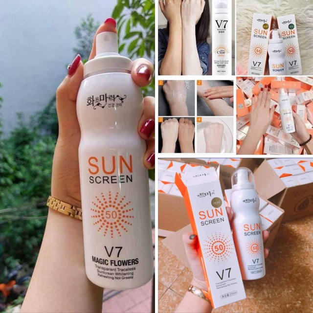 Xịt chống nắng V7