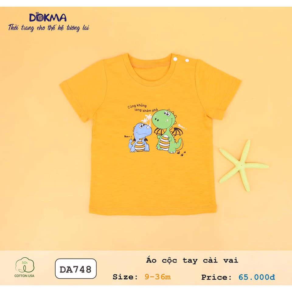 DA748 Áo cộc tay cài vai Dokma (9-36M)