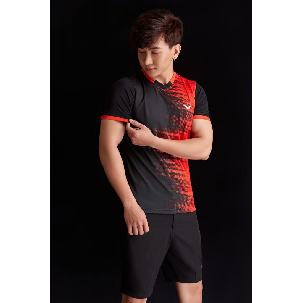 Áo Cầu Lông Nam Cổ Tròn AVT06 Vina Sport- Lapi VN Áo Tập Gym Tennis , Chất Thun Thấm Hút Mồ Hôi, Thoáng Mát, Full Size