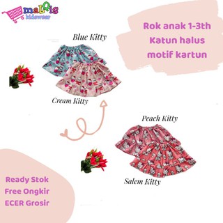 Chân Váy Ngắn Chất Liệu Cotton Họa Tiết Hoạt Hình Cho Bé 1-3 Tuổi