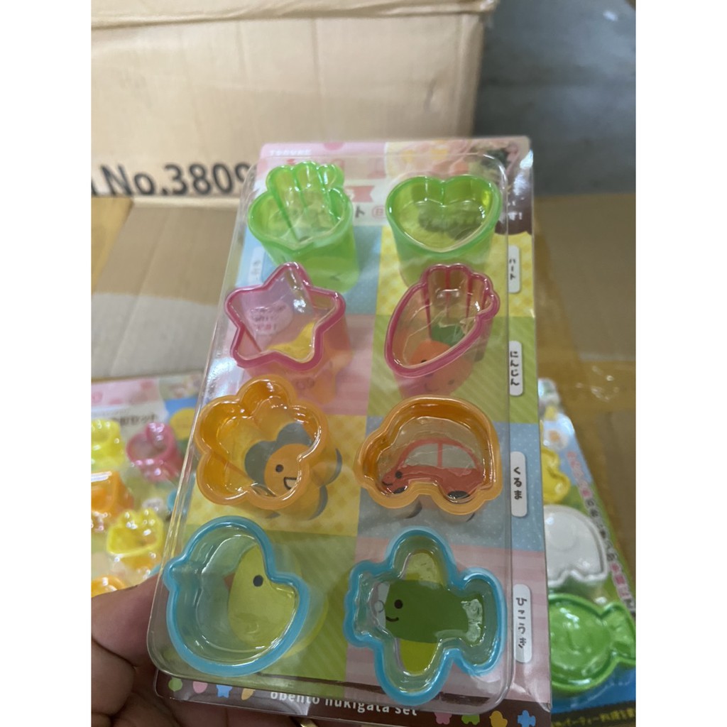 Set 8 khuôn tạo hình đồ ăn M'sa