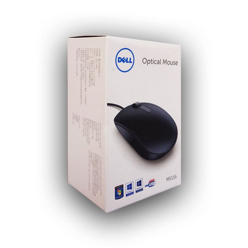 Chuột máy tính DELL MS116 - Chuột máy tính có dây. BH 12 tháng, hàng nhập khẩu -muatuyet87