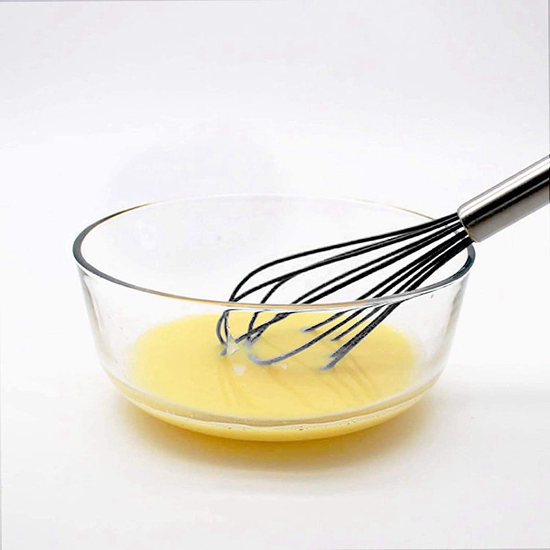 Silicone Kitchen Whisk,10 Inch Silicone Whisk Egg Beater