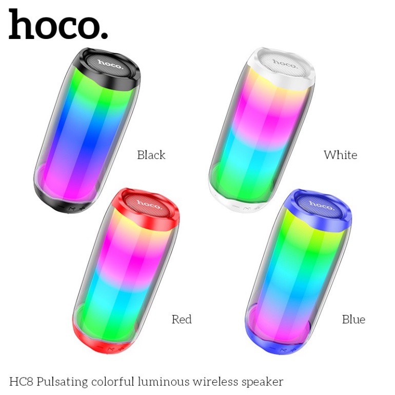 Loa Blutooth HOCO Siêu Chất , Âm Thanh Tuyệt Đỉnh , Đèn LED Theo Nhạc - BAỎ HÀNH CHÍNH HÃNG