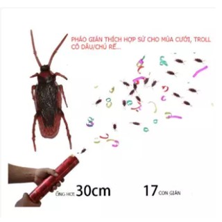 Pháo hoa giấy con gián dùng để troll bạn bè