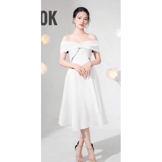 ĐẦM DỰ TIỆC RỚT VAI ( kèm video )