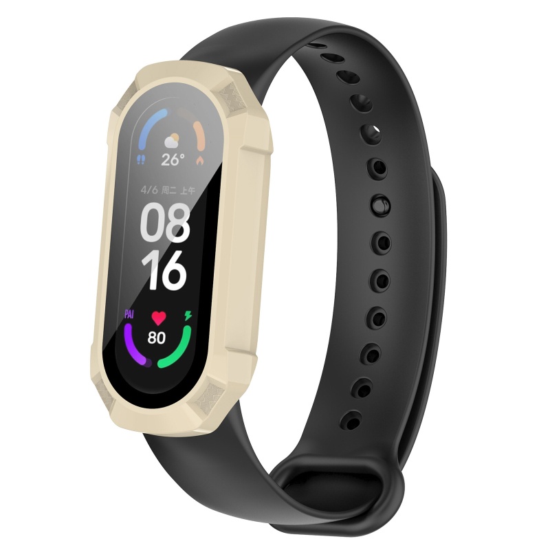 Miếng Dán Bảo Vệ Màn Hình Chống Trầy 2 Trong 1 Cho Mi Band 6