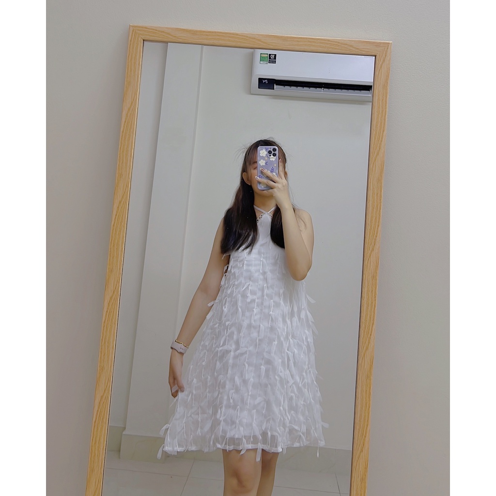 Đầm Midi Dáng Xòe Nữ Cổ Yếm Cami Clothing, Váy Nữ Đi Du Lịch Đi Biển- Lapi VN