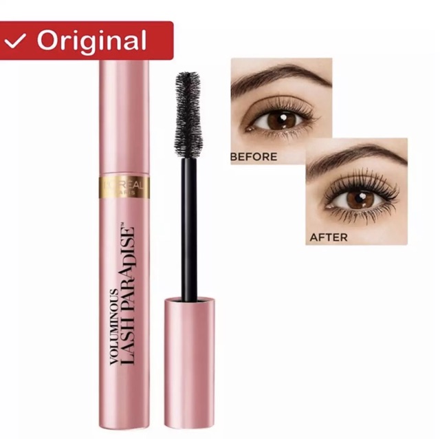 (hàng Mới Về) Mascara L 'oreal Loreal Paris Chống Thấm Nước Làm Dày Mi Tự Nhiên