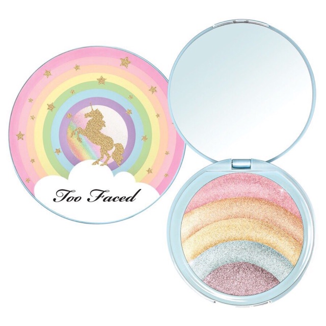 Follow 28/11 Phấn highlight Too Faced Rainbow Strobe Highlighter gam màu cầu vồng đầy khác biệt