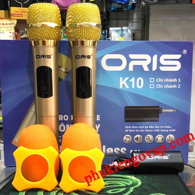 Micro không dây ORIS K10 (đầu thu mini - 02 mic)