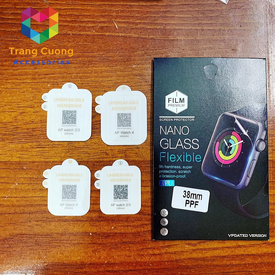 [FREESHIP] Skin Dán PPF Apple Watch Chống Trầy Màn Hình Cho Các Dòng Series 1/2/3/4/5/6