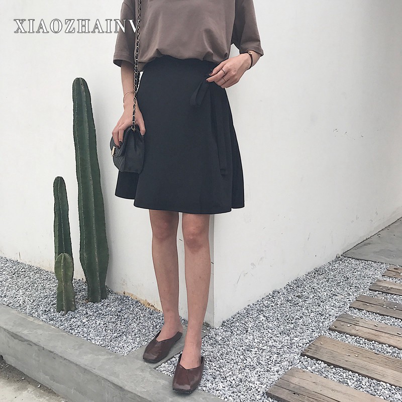 Chân Váy Chữ A Xiaozhainv Thiết Kế Cột Nơ Phong Cách Ulzzang Hàn Quốc 4 Màu Tùy Chọn | BigBuy360 - bigbuy360.vn