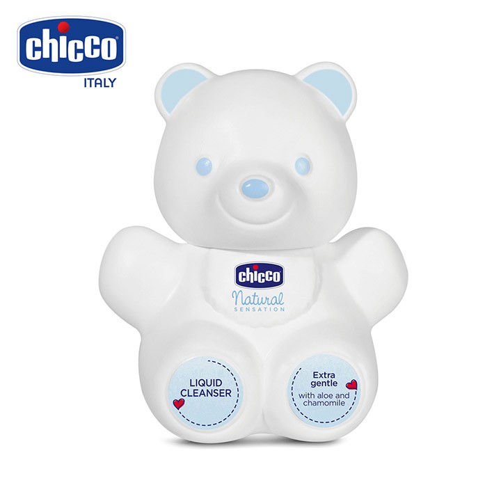 Sữa Tắm Dưỡng Da Natural Sensation Teddy Chicco 0M+ - Giúp Cân Bằng PH & Tăng Miễn Dịch Cho Da - CLC Pharmacy