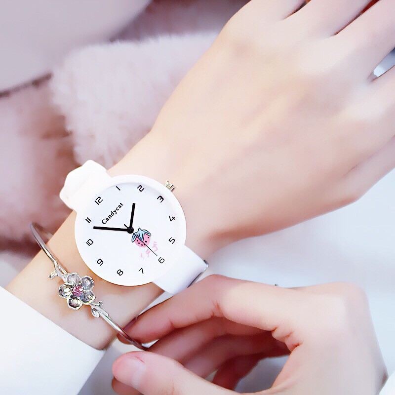 Đồng hồ nữ Ulzzang dây silicon dễ thương | BigBuy360 - bigbuy360.vn