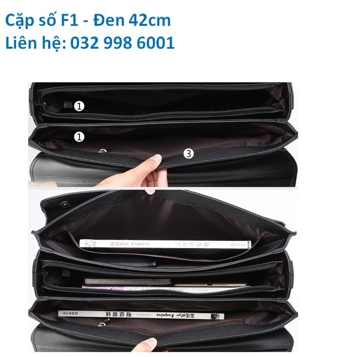 Cặp da nam , cặp công tác F1 [ĐƯỢC XEM HÀNG TRƯỚC KHI THANH TOÁN] loabluetooth_hanoi | BigBuy360 - bigbuy360.vn
