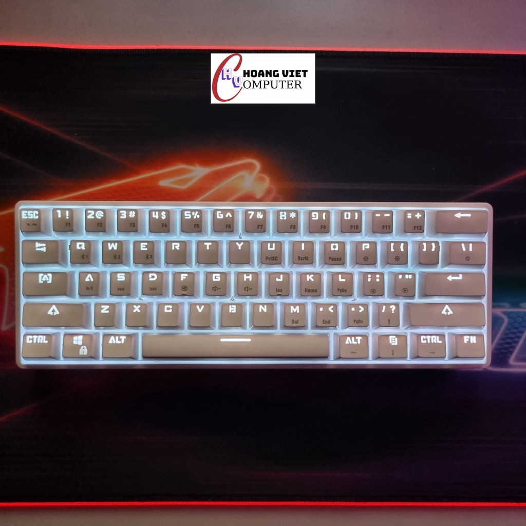 Bàn phím cơ không dây RF61 RGB rất đẹp - Bluetooth 5.0 | Dây type C