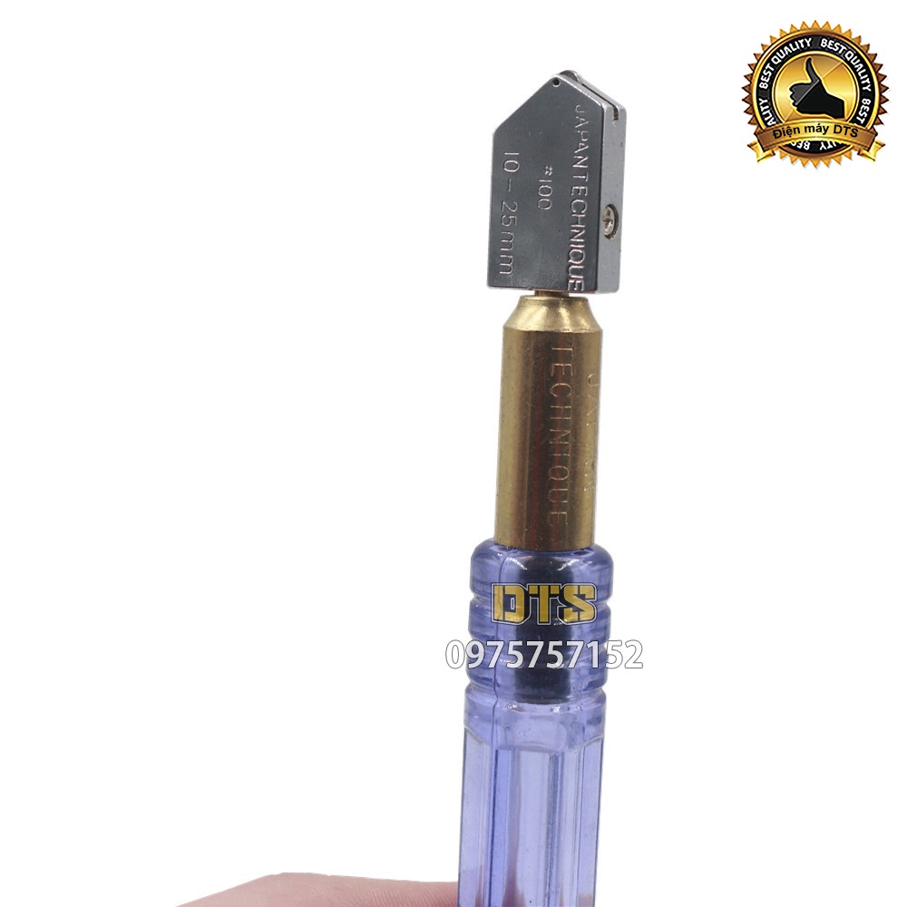 Dao cắt kính thủy tinh Nhật EAGLE Japan cao cấp Đại Bàng đen 10-25mm, bút cắt kiếng siêu sắc bén tra dầu tự động