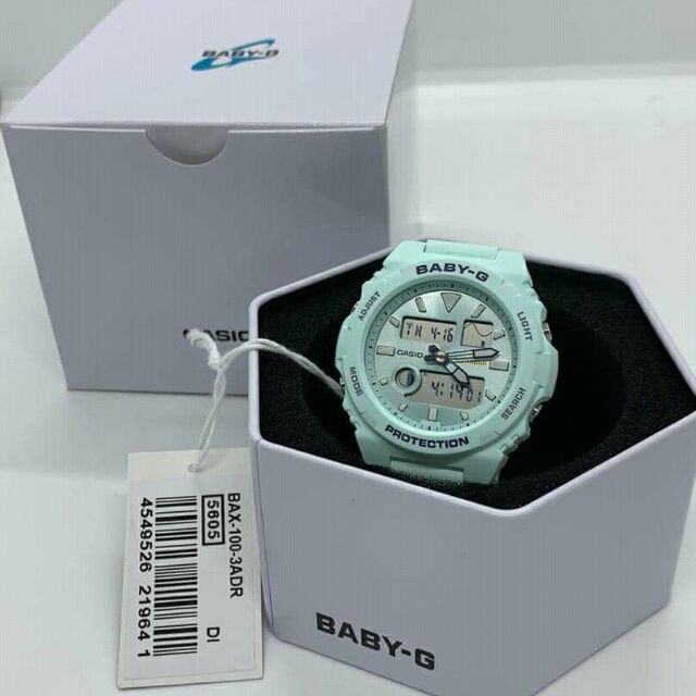 Đồng hồ Casio Baby-G Nữ BAX-100-3ADR - Mới - Quartz - Đồng hồ đại chúng