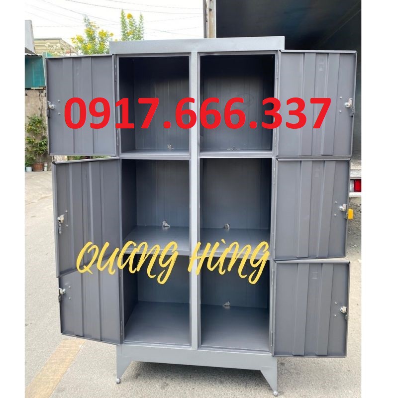 Tủ hồ sơ - tủ locker 6 cửa sơn dầu giá rẻ dành doanh nghiệp