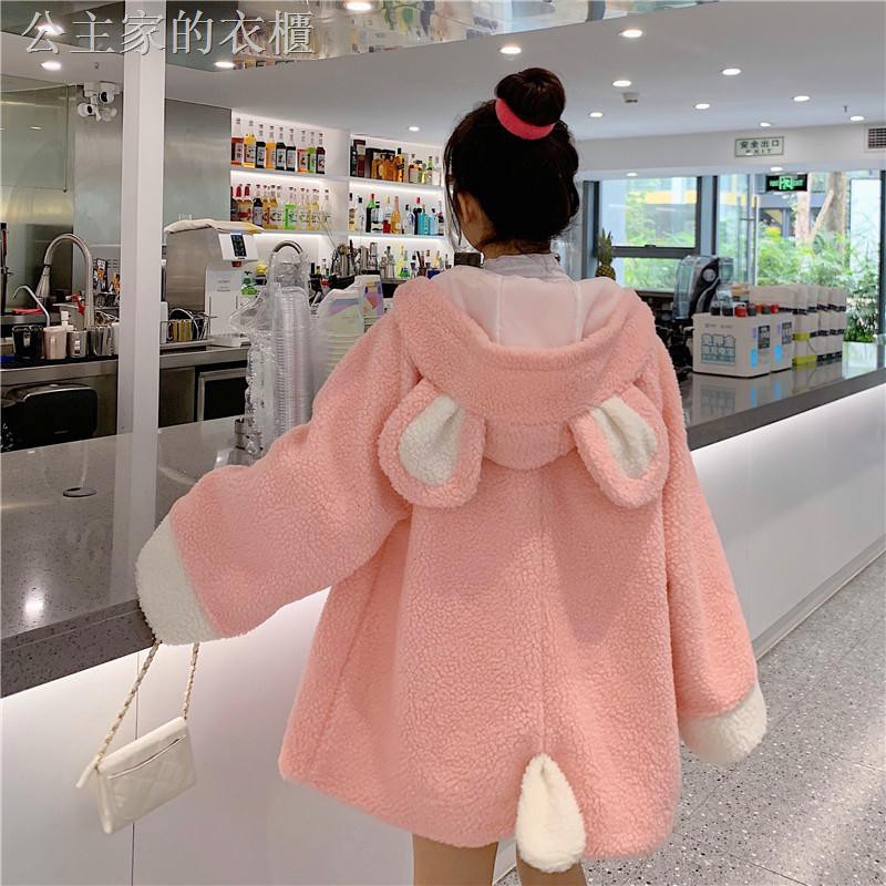 Áo Khoác Cardigan Có Mũ Trùm Đầu Dáng Rộng Chất Liệu Cashmere Dày Dặn Phong Cách Hàn Quốc