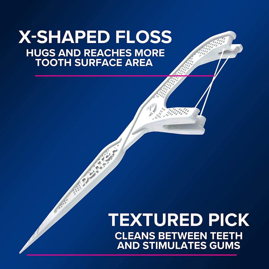 Tăm chỉ nha khoa chữ X DenTek Cross Flosser 75 cây [dvcareshop]