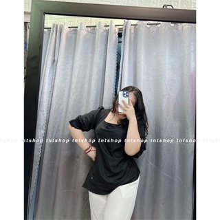 ÁO NHÚN EO CỔ VUÔNG [TNTSHOP BIGSIZE 60KG 90KG]