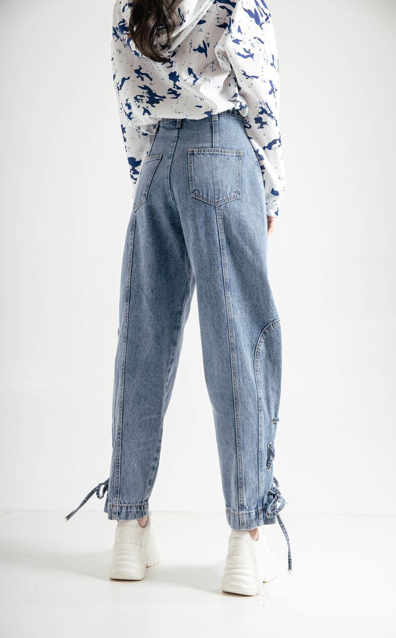 CCHAT Quần jeans luồn dây gấu sườn | BigBuy360 - bigbuy360.vn